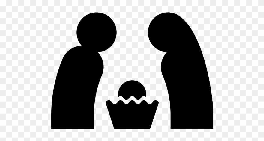 Nativity Scene Rubber Stamp - Nativity Scene Clipart