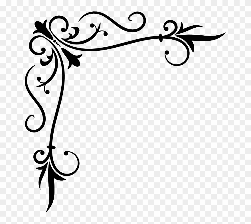 Corners Vector Scroll Clipart Freeuse Library - Clip Art - Png Download