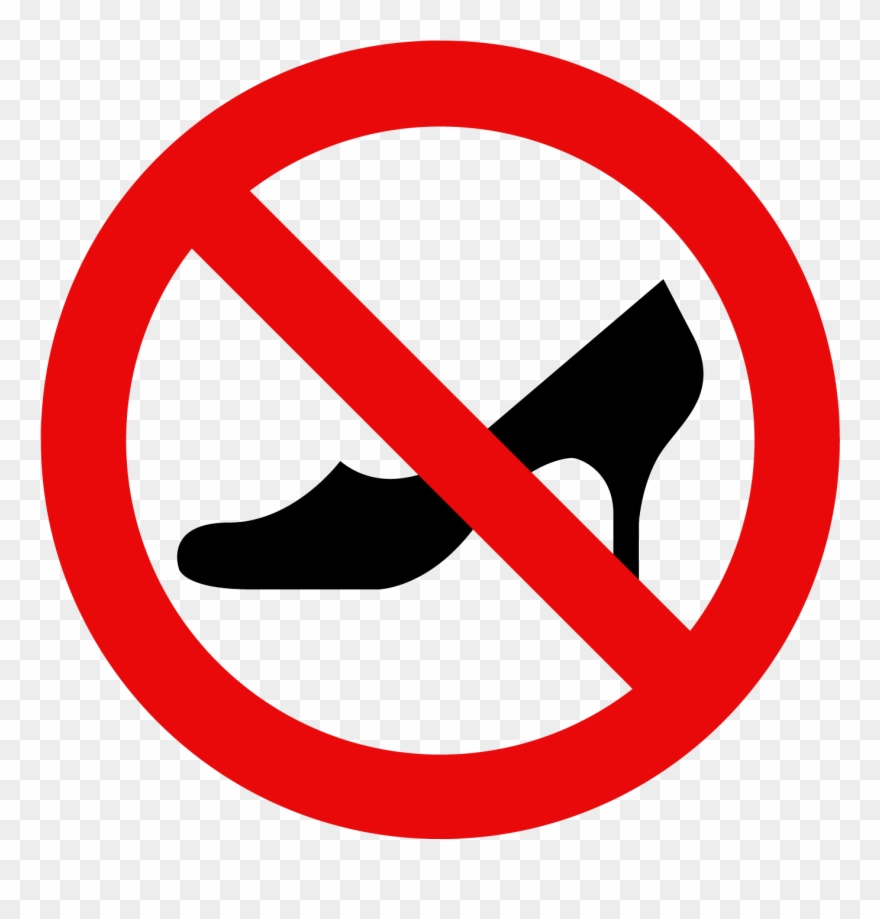 Tennis Shoes Ok No Flip Flops No Heels - Anti Communism Png Clipart