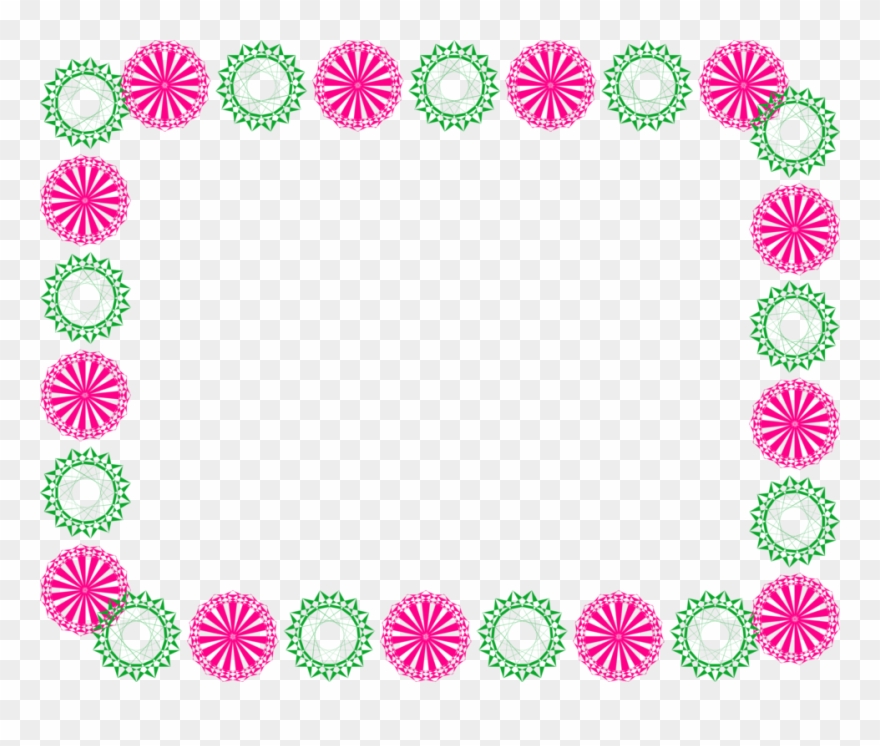Free Stock Photo Illustration - Rose Border On Paper Clipart