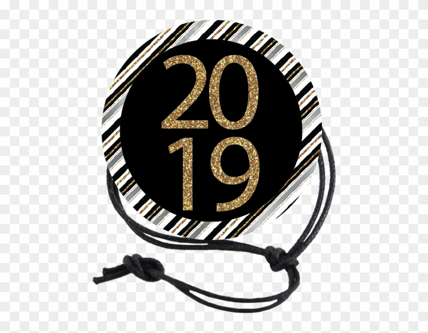 New Year's Eve Napkin Knot - Emblem Clipart