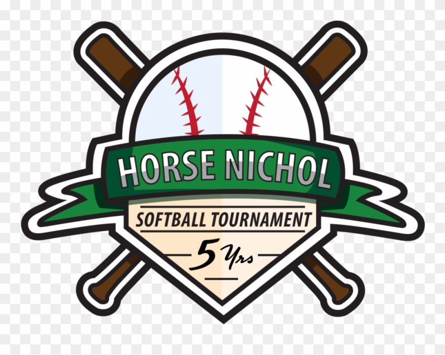 "horse Nichol Softball Tournament 5 Years" - Vector Graphics Clipart