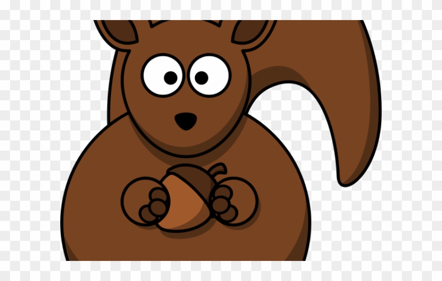Animal Clipart Squirrel - Cartoon Squirrel - Png Download