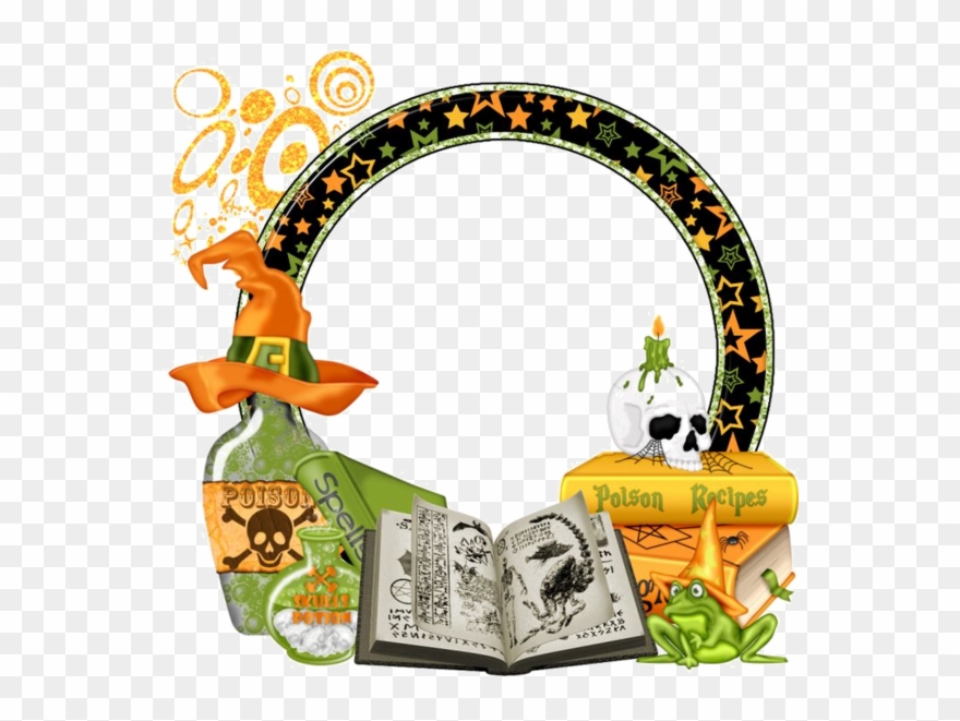 Cadres,halloween - Frame Halloween Transparent Png Clipart