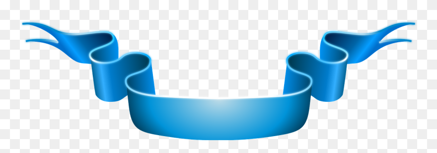 Clip Art Library Stock Collection Of Border Cliparts - Blue Ribbon Design - Png Download
