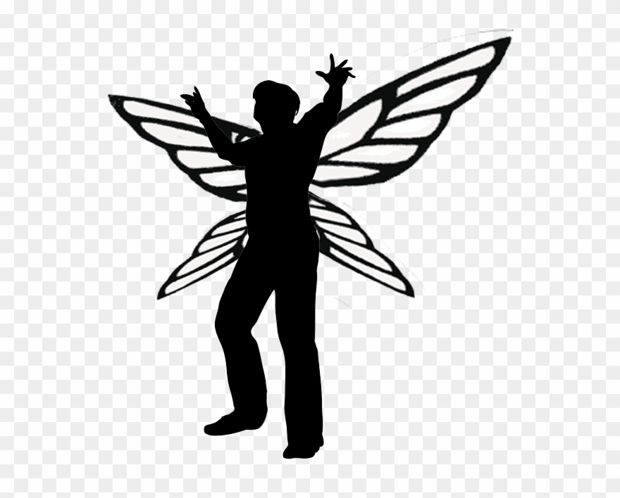 Not A Bad Bad Idea - Male Fairy Silhouette Png Clipart