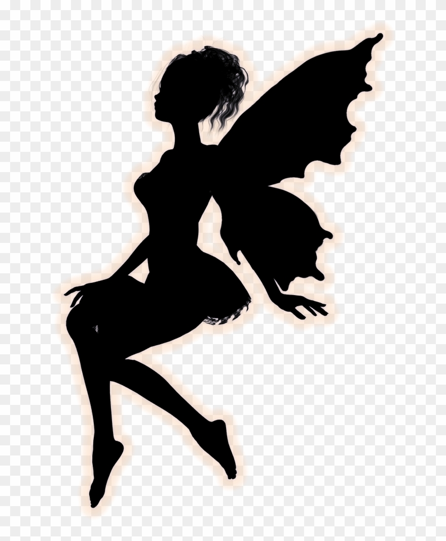 Silhouette Images, Fairy Silhouette, Silhouette Tattoos, - Magical Fairies Wall Sticker Clipart