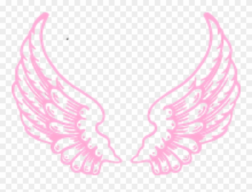 Ftestickers Fantasyart Wings Fairy Angel Pink - Dibujo Corazon Con Alas Clipart