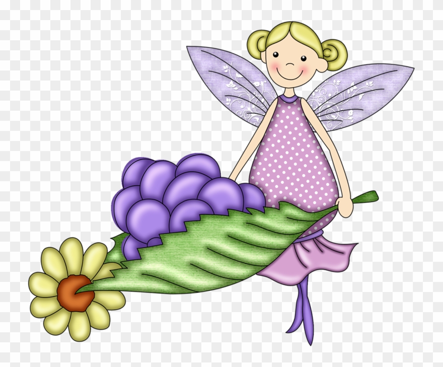 B *✿* Fairy Clipart, Flower Clipart, Fruit Clipart, - Hadas Con Frutas - Png Download