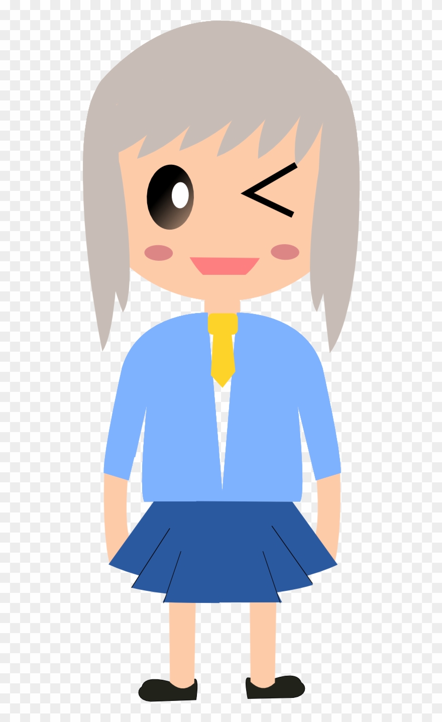 Cartoon Comics Line Art Stick Figure Download - Niña Comic Clipart