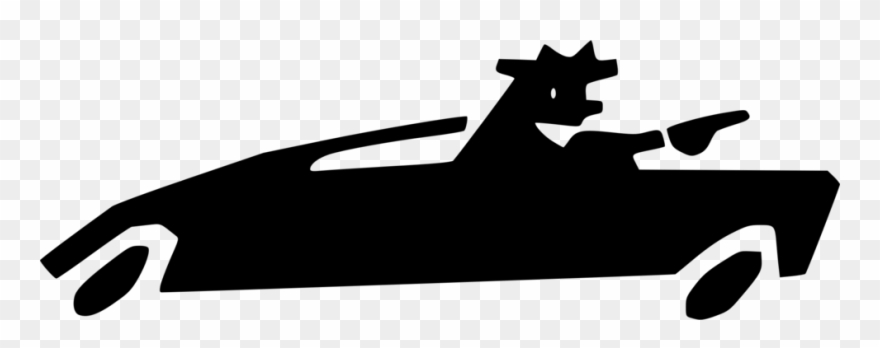 Car Silhouette Logo Animal Black M - Clip Art - Png Download