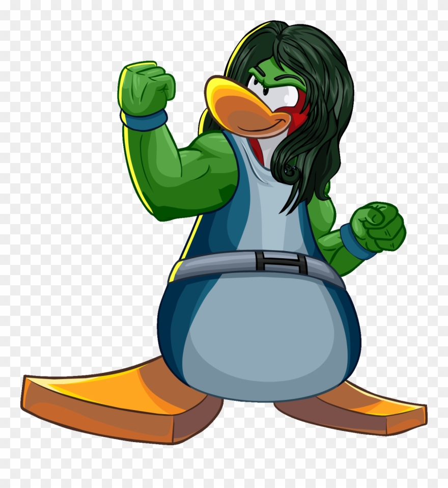 Penguin Superhero Cliparts - Club Penguin Marvel 2013 - Png Download