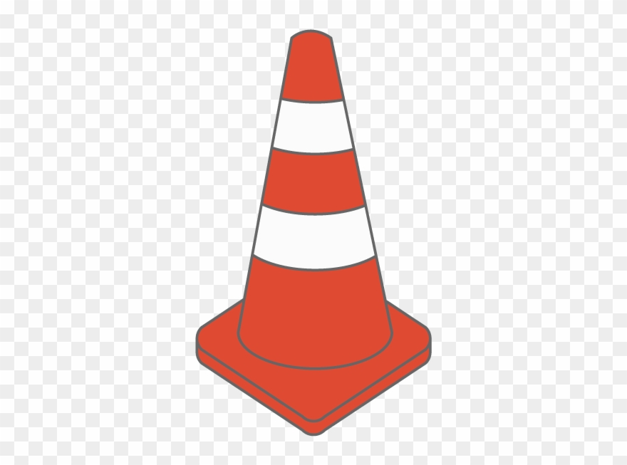 Color Cone - 三角 コーン イラスト フリー Clipart