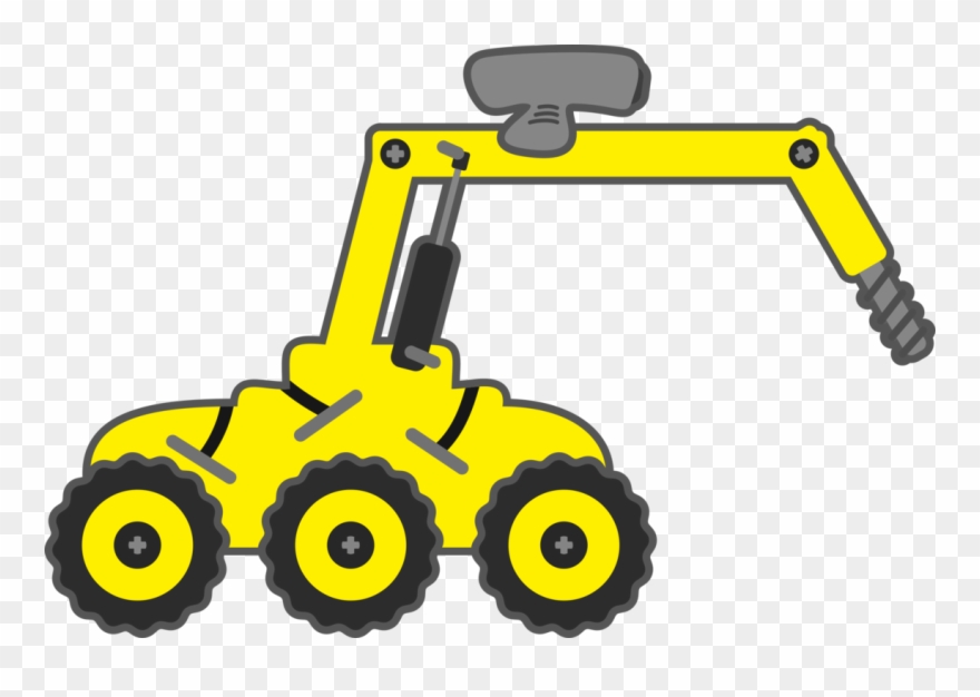 Free Heavy Equipment Driller Clip 51kb - Eod Robot Cartoon - Png Download