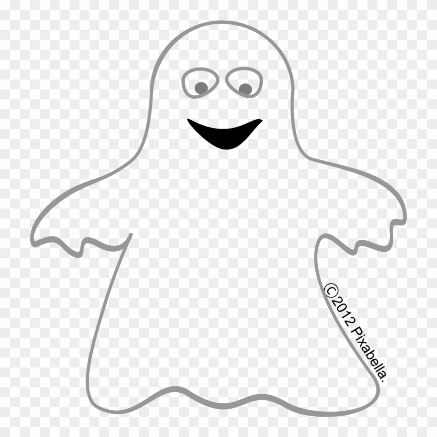 2013 - Cute Ghost Clipart - Png Download