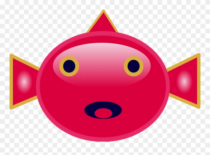 Pufferfish Smiley Face Computer Icons - Cartoon Fish Face Clipart