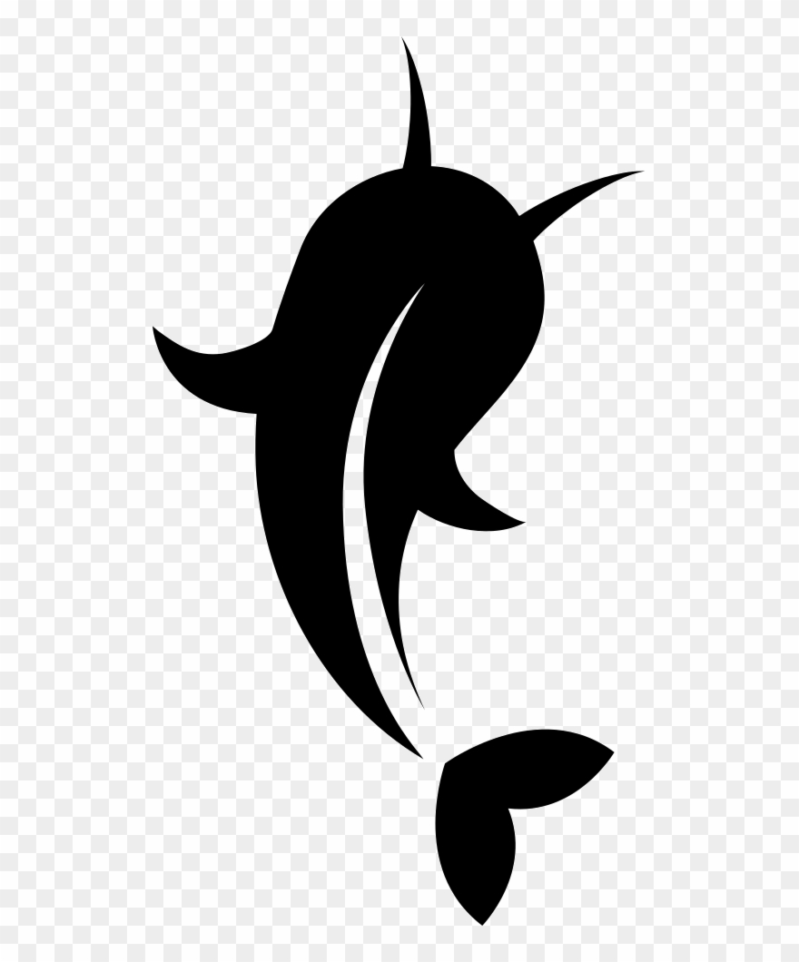 Koi Fish Clipart Svg - Koi Logo Png Black White Transparent Png