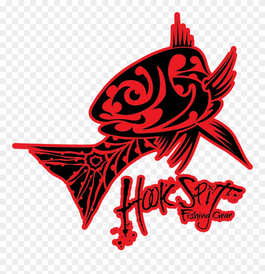 Spit Logo Decal Fishing - Hook Spit Fishing Gear Decals Clipart