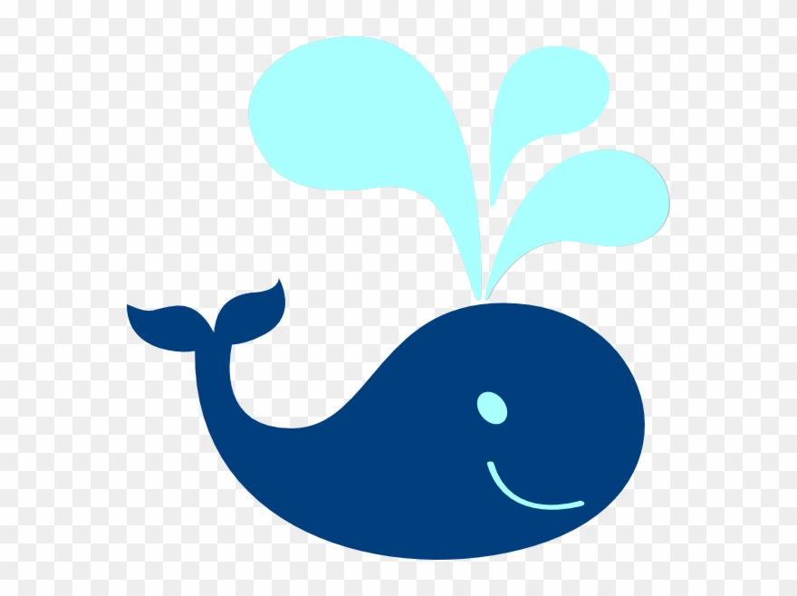 Whale Blue Teal Clip Art - Png Download
