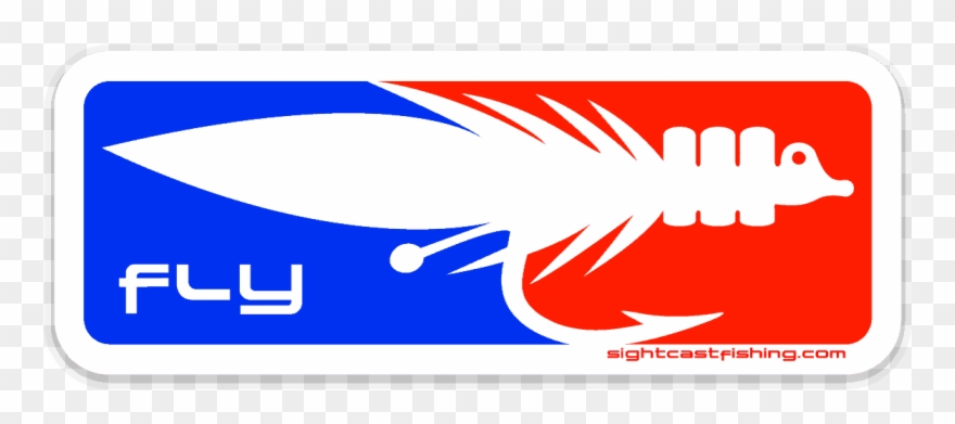 Sight Cast Salt Water Major League Fly Fishing Fly - Sticker Clipart