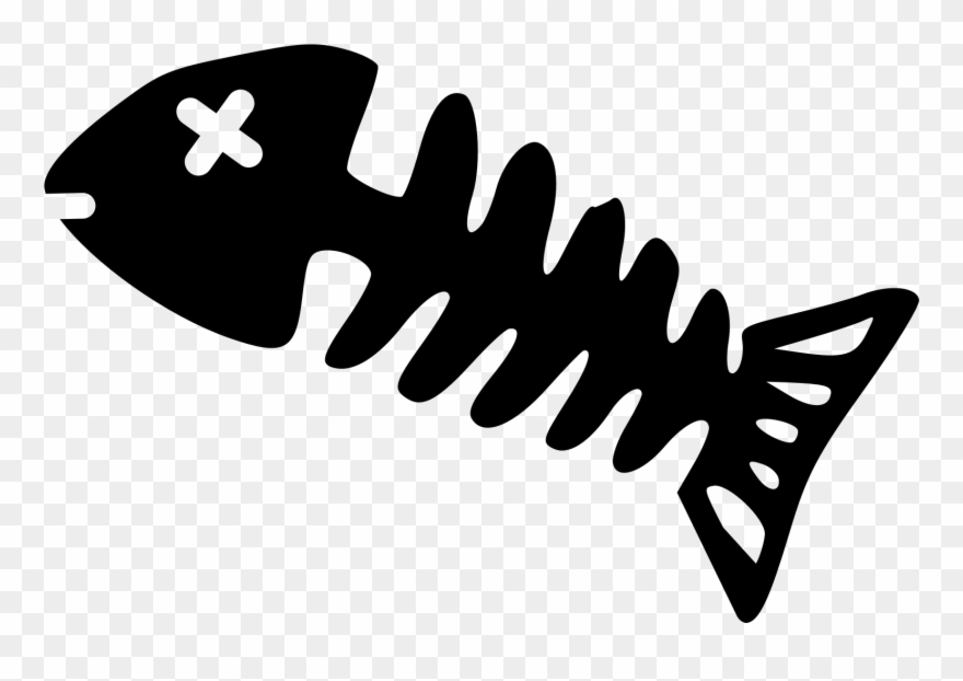 Big Image - Fish Bone Clipart - Png Download