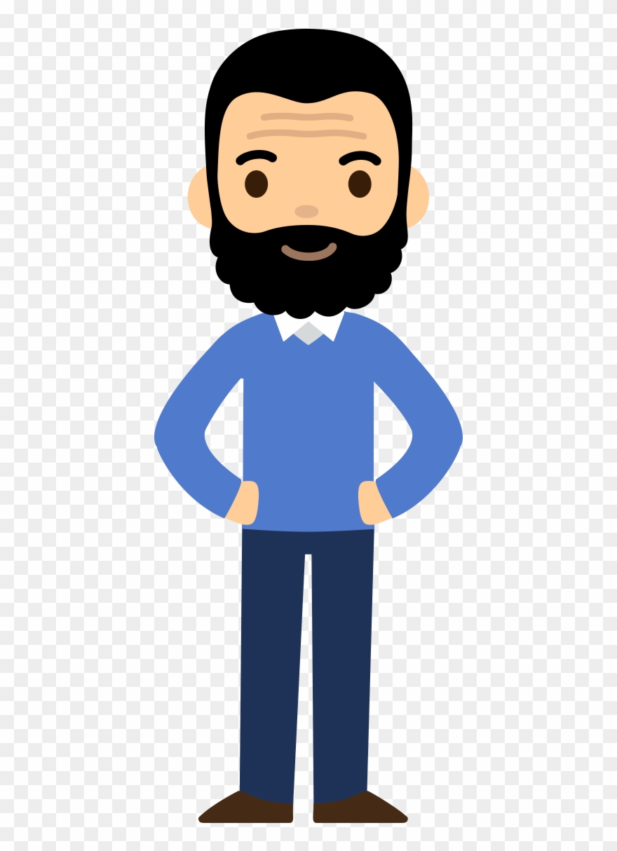 Angelfish Opinions Were Very Professional And Friendly - Teacher Bearded Cartoon Clipart