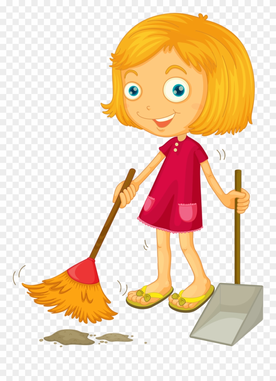 Фото, Автор Soloveika На Яндекс - Girl Cleaning Clipart - Png Download
