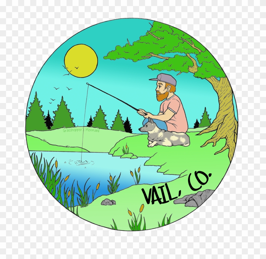 Fishing With A Friend Clipart