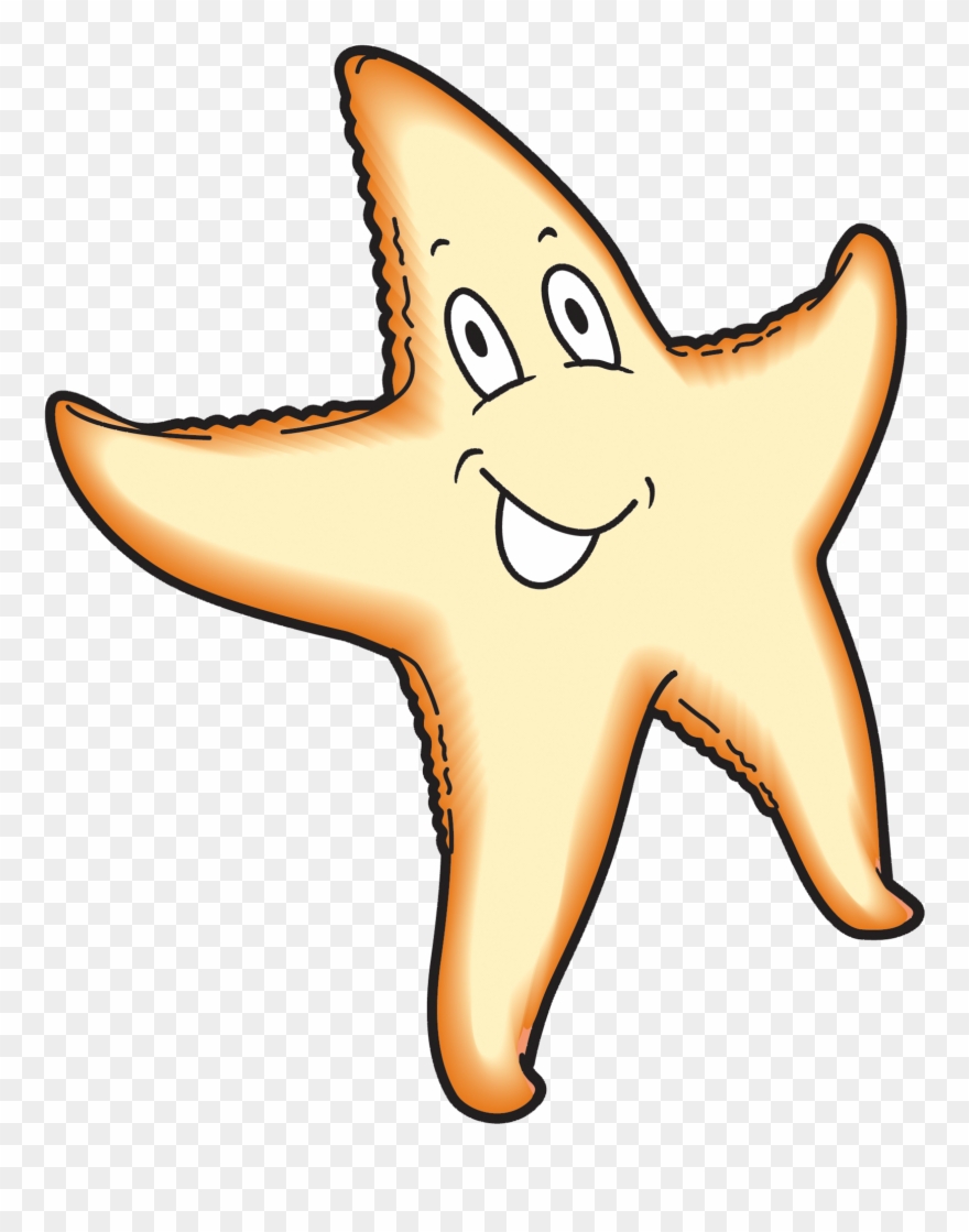 Starfish Clear - Cartoon Clipart