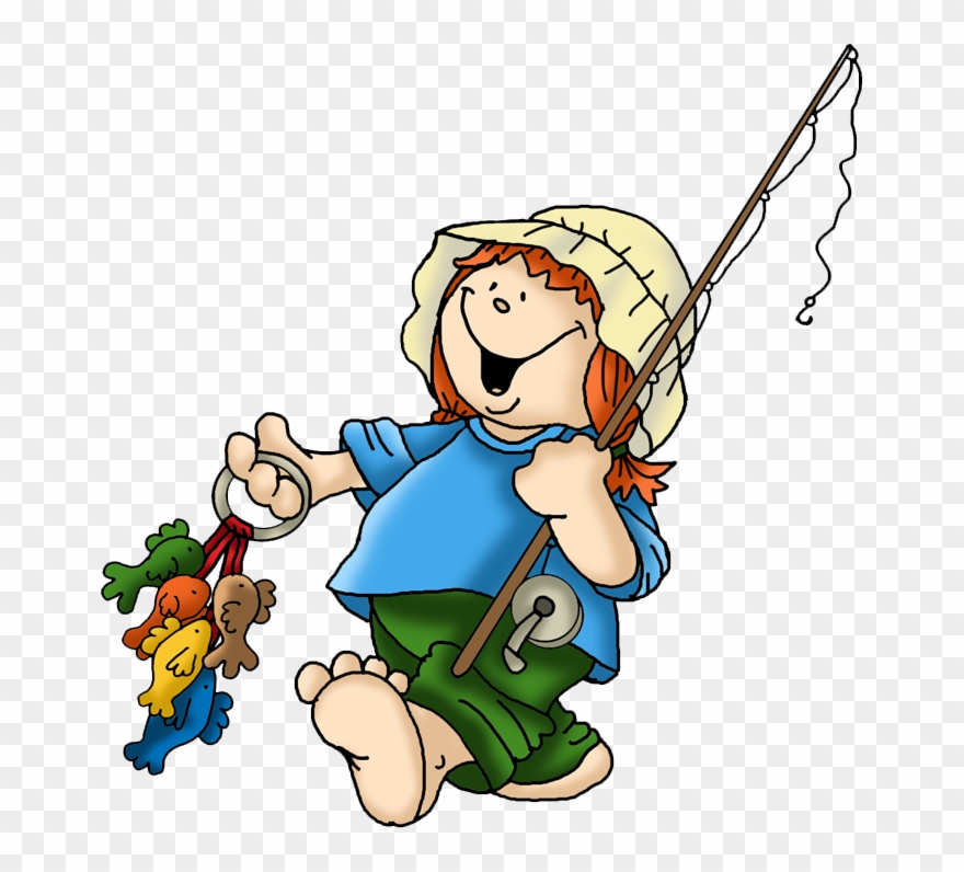 B *✿*fishing Kids Fish Clipart, Window Clings, Going - Fishing - Png Download