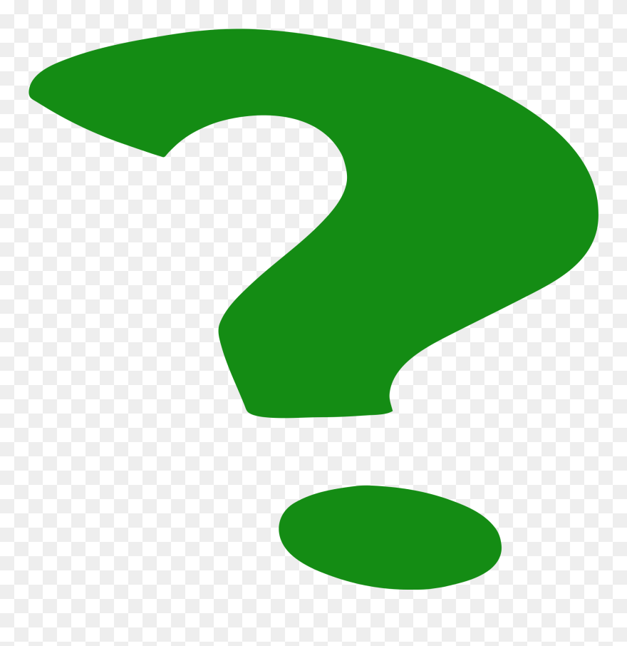 3d Guy With A Question Mark On A White Background - Green Question Mark Png Clipart