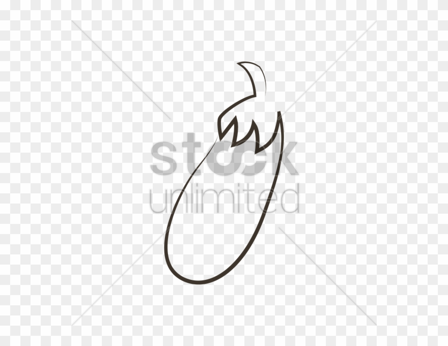 Graphic Freeuse Brinjal At Getdrawings Com - Design Clipart