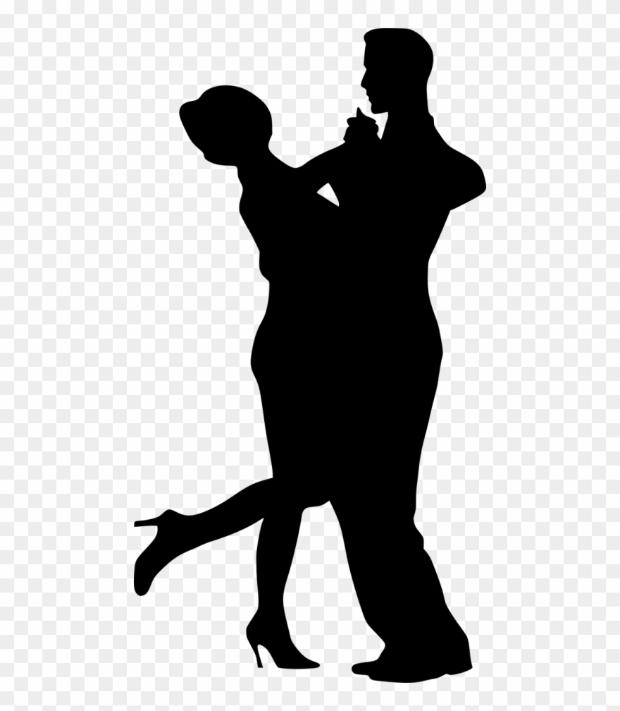 Vektorinė Grafika - Couple Dancing Silhouette Png Clipart