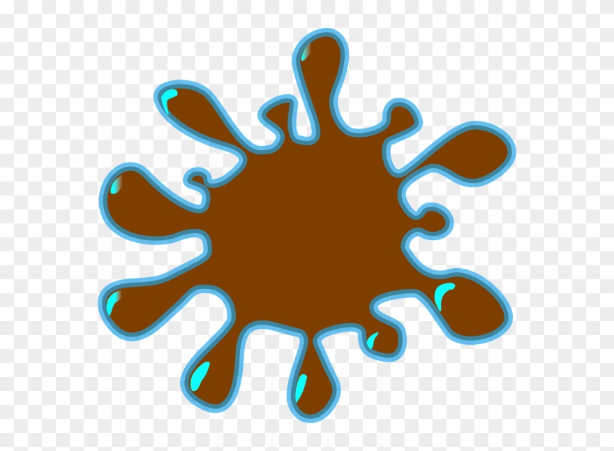 Brown Splash Clip Art - Splash Clip Art - Png Download