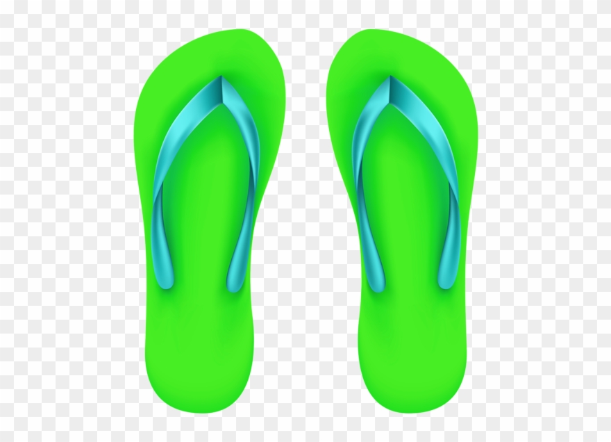 Beach Sandals Cliparts - Clip Art - Png Download