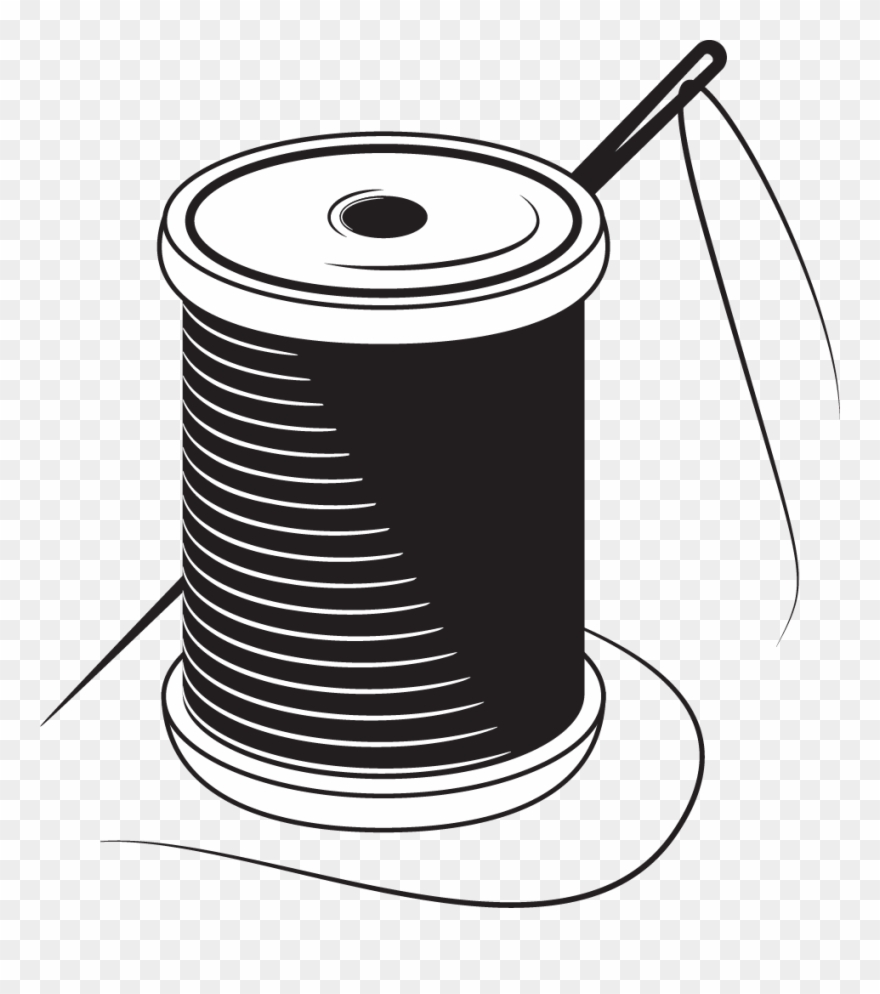 Sewing Needle Yarn Stitch - Thread Logo Png Clipart