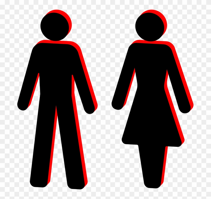 Drawing Kleurplaat Email Cartoon Symbol - Male And Female Stick Figure Clipart