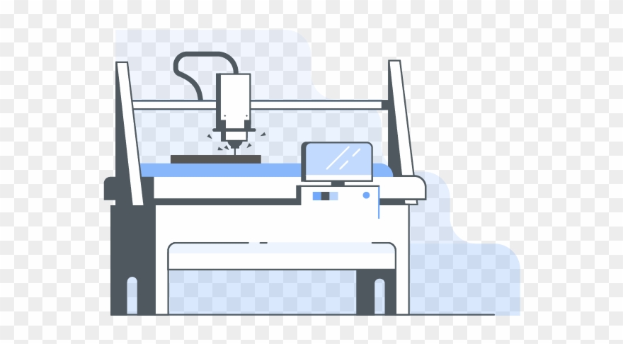 Cnc Milling Area - Office Clipart