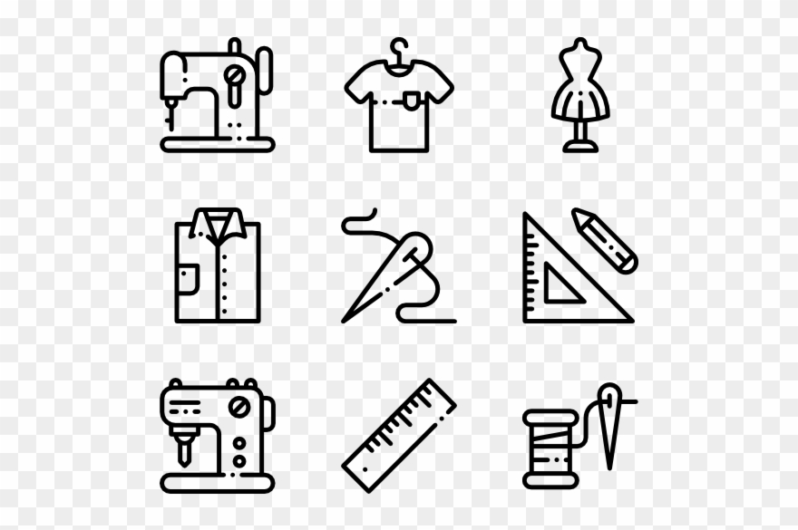 19 Sewing Vector Icon Huge Freebie Download For Powerpoint - Hand Drawn Icon Png Clipart