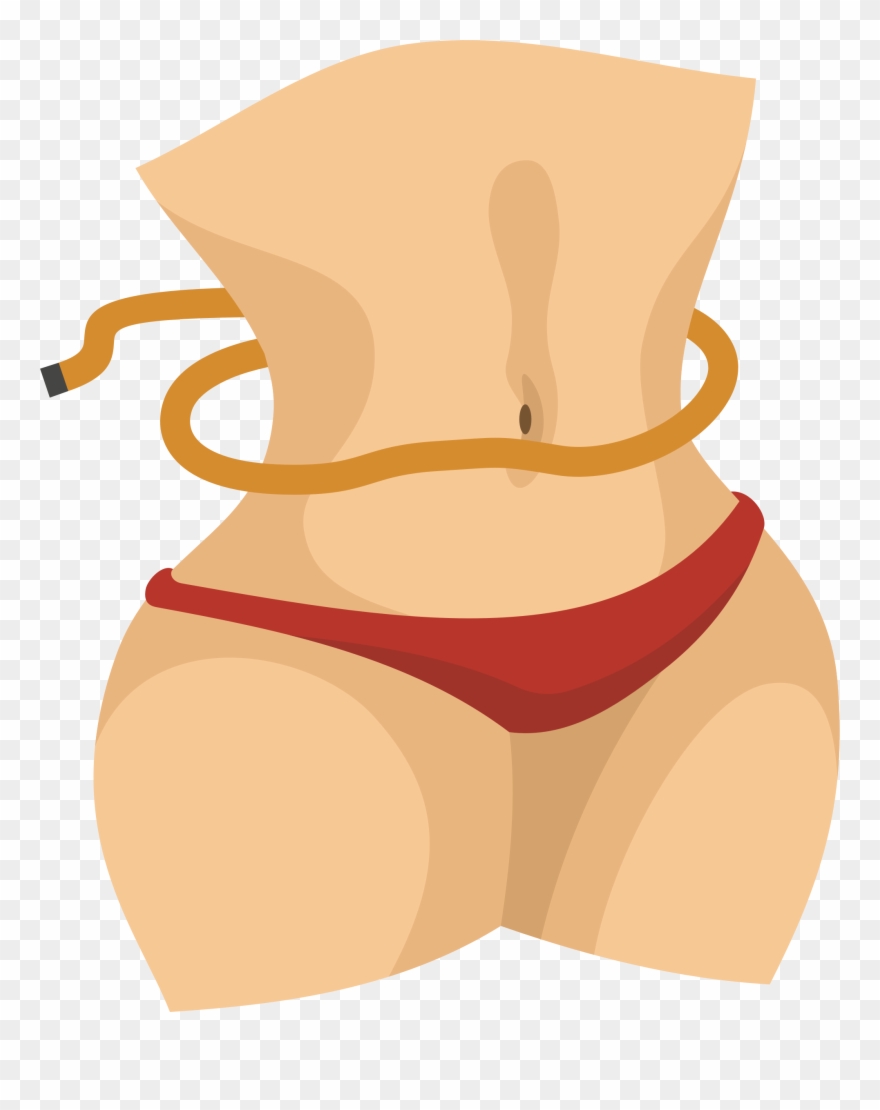 Waist Human Body Hip Drawing Active Undergarment - Slim Cartoon Png Clipart
