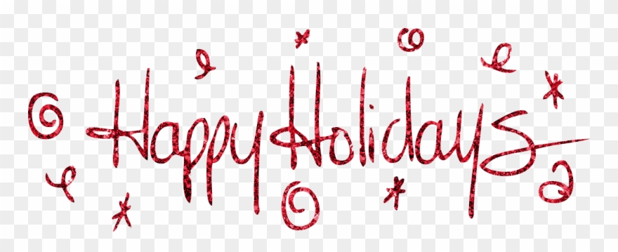 Winter Break Png - Happy Holidays Cool Writing Clipart