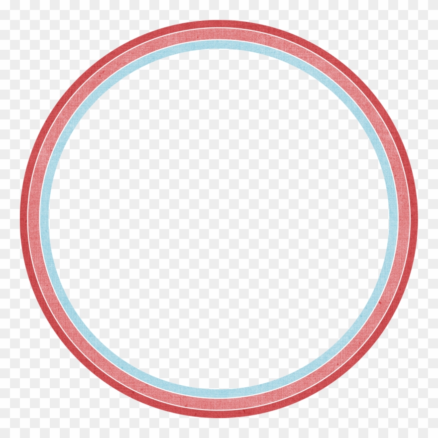 B *✿* All Aboard - White Circle Pink Outline Clipart