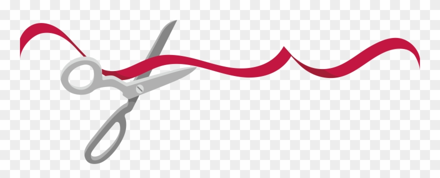 Ribbon Cutting Clipart - Ribbon Cutting Vector Png Transparent Png