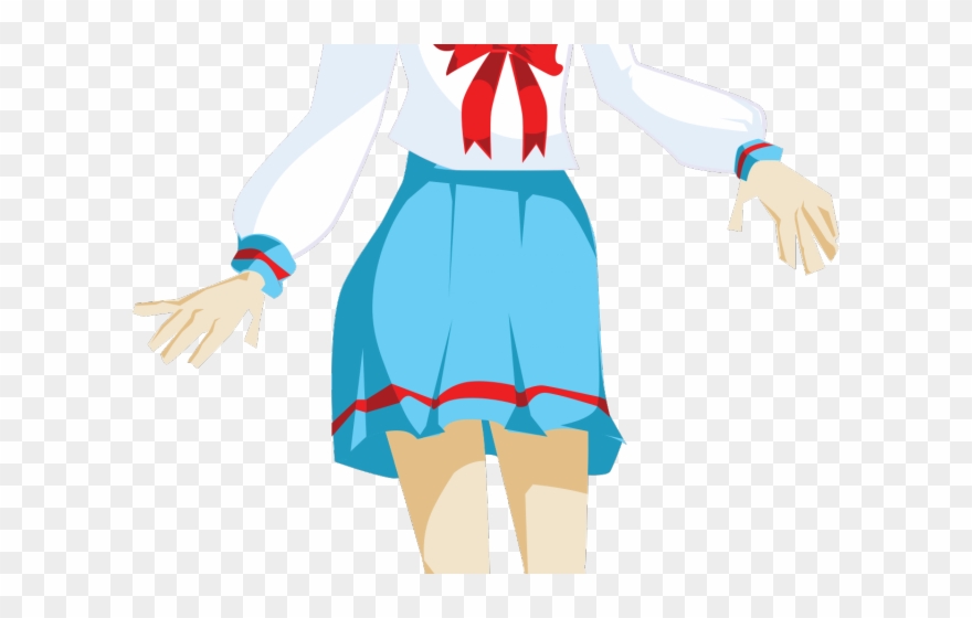 Anime Clipart Anime Girl - Anime School Girl Art - Png Download