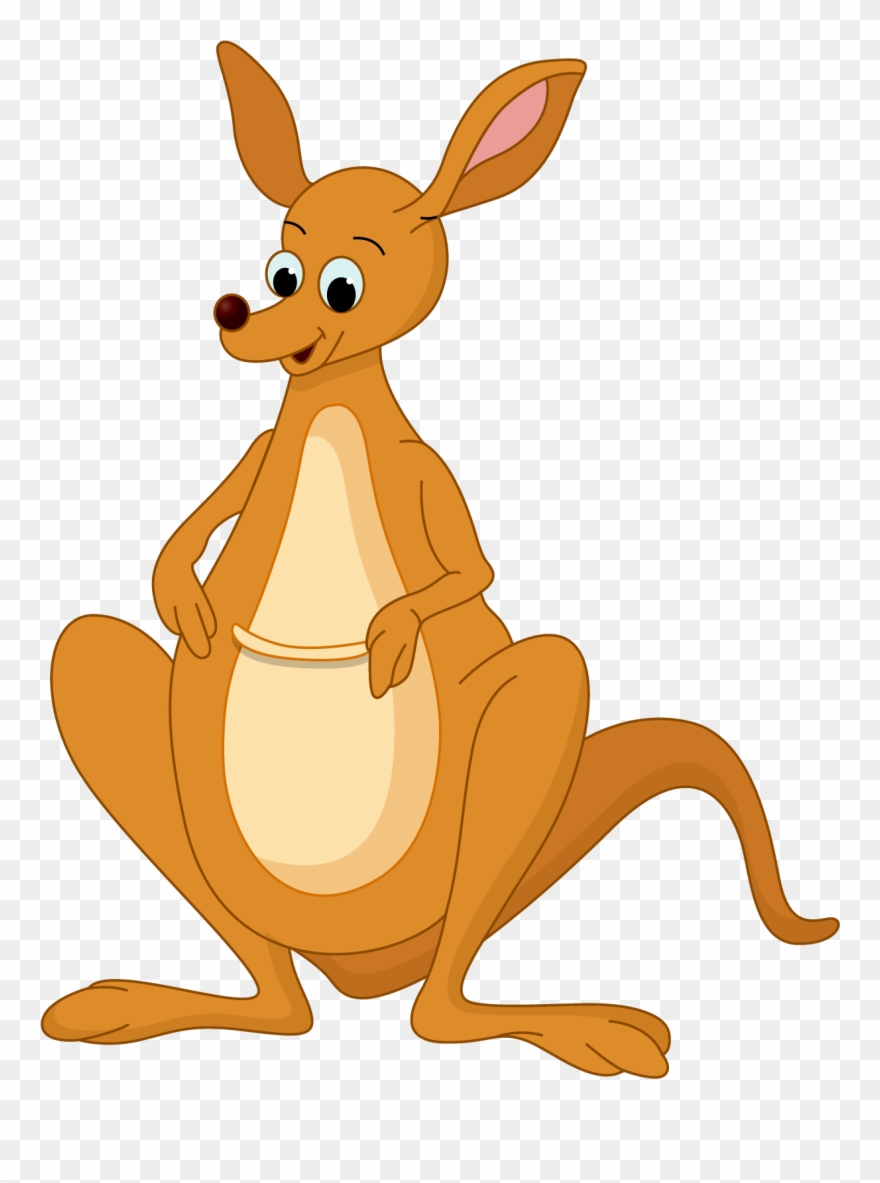 Kangaroo Clipart Australian Wildlife - Kangaroo Drawing - Png Download