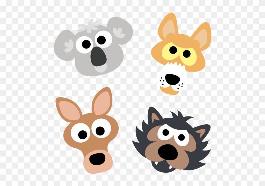 Printable Australian Animal Masks - Australia Animals Mask Clipart