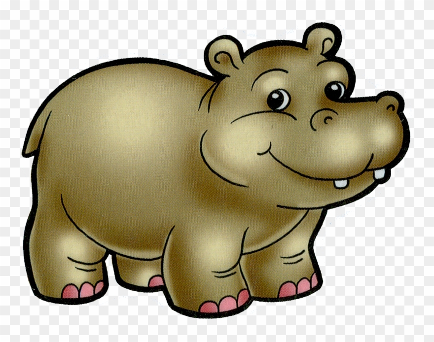 Baby Hippo Clip Art - Hipopotamos Infantiles - Png Download