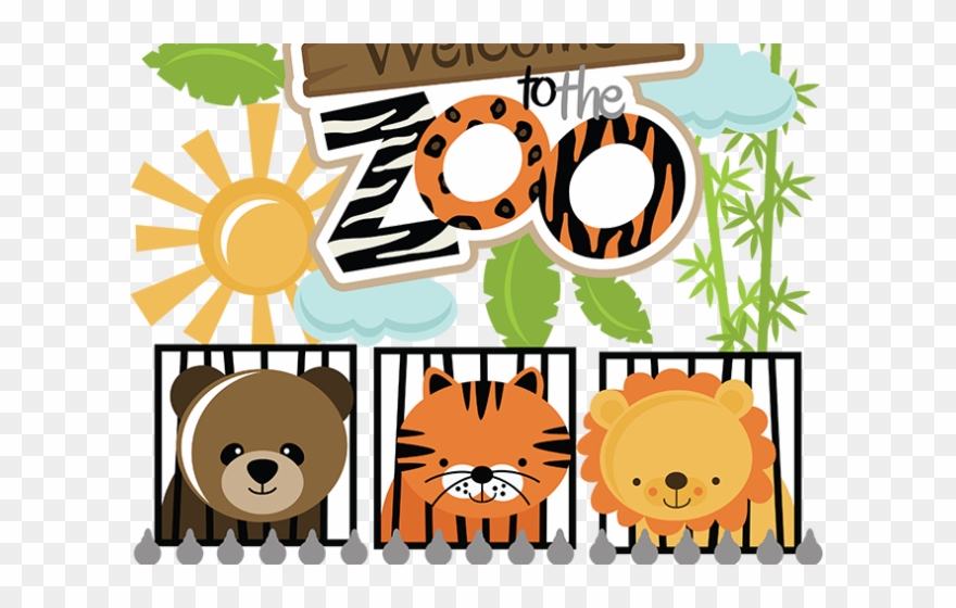 Place Clipart Zoo - Day At The Zoo Coloring Book: - Png Download