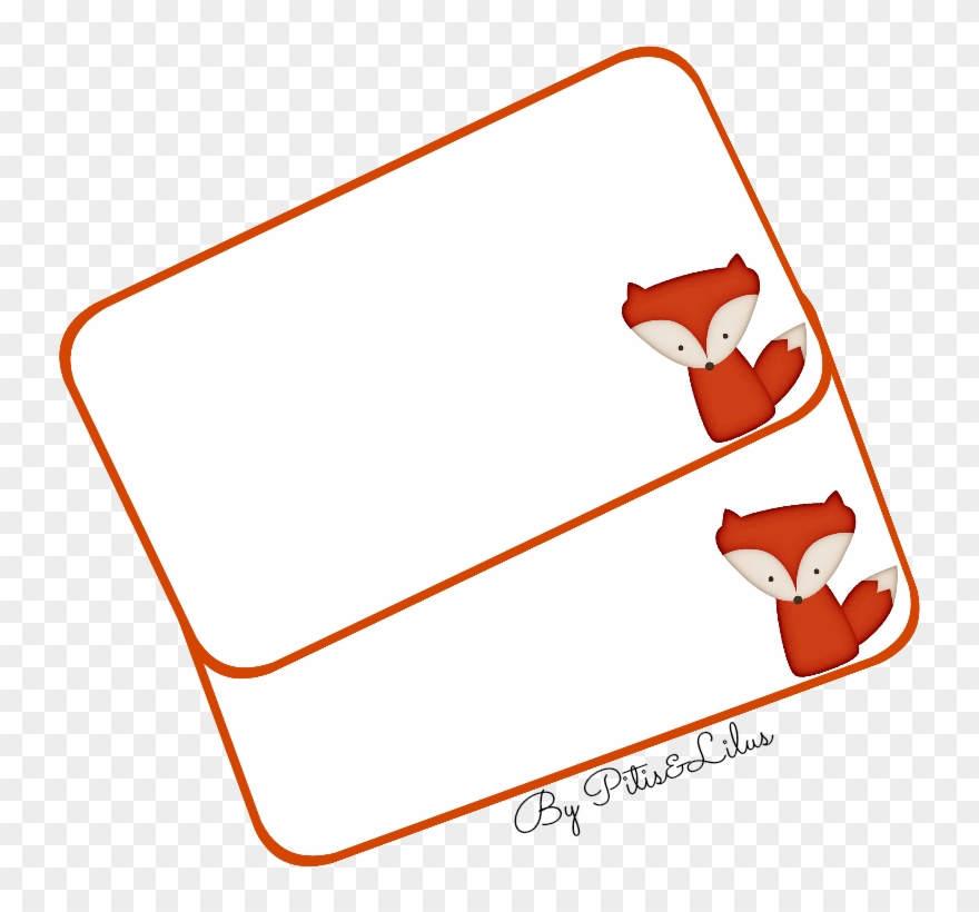 Etiqueta Imprimible Libro Zorro Kids Labels, Woodland Clipart