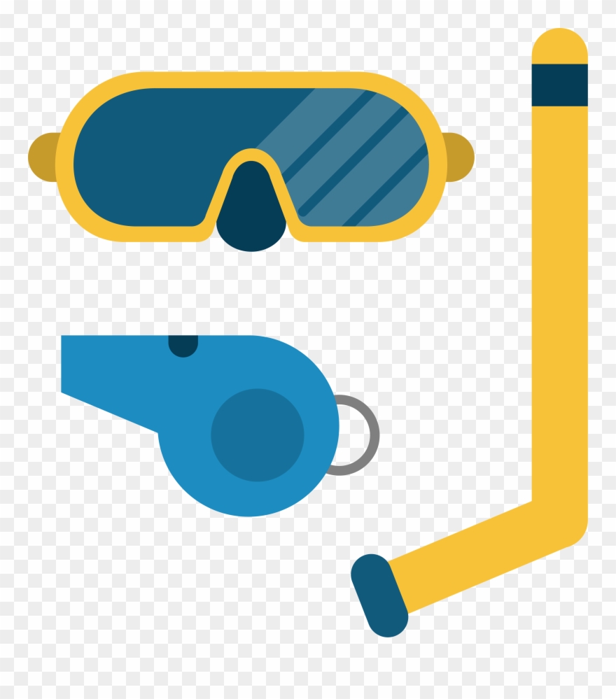 Glasses Clip Art Cartoon Diving Mirror Transprent - Clip Art - Png Download